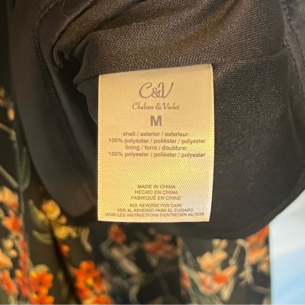 Chelsea & Violet Floral Jumpsuit with Slit Leg - Picture 11 of 12